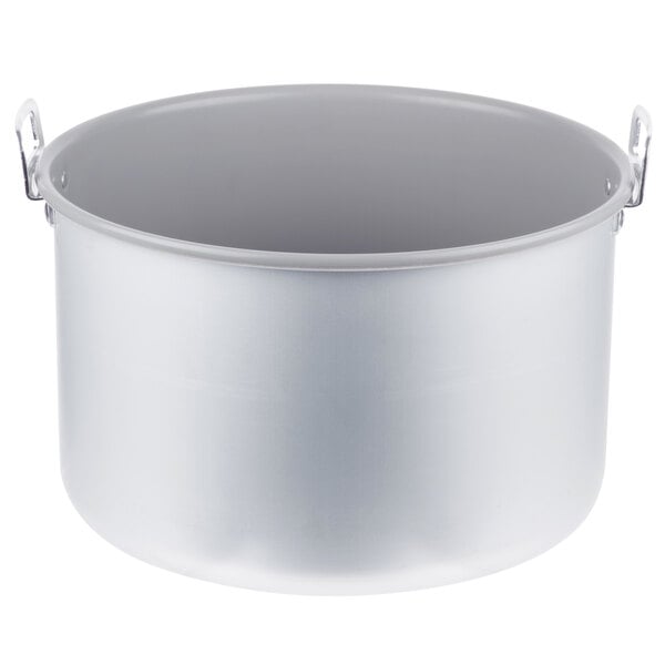 A Teflon-coated aluminum Town rice cooker pot with handles.