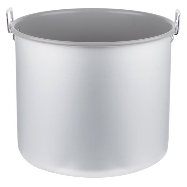 A Teflon-coated aluminum Town rice cooker pot with handles.