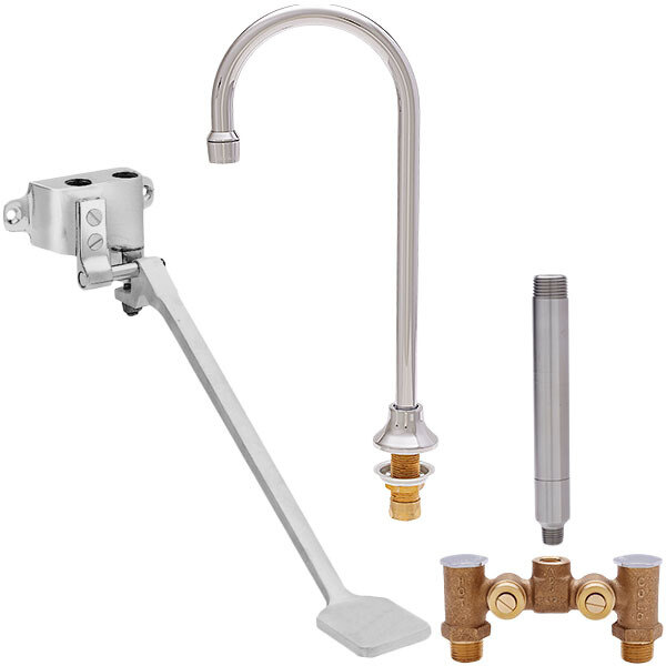 Fisher 73420 Deck Mounted Hand Washing Faucet with Temperature Control Valve, 12" Rigid