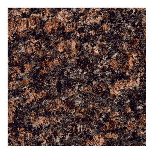 A close up of a tan brown granite Art Marble Furniture table top.