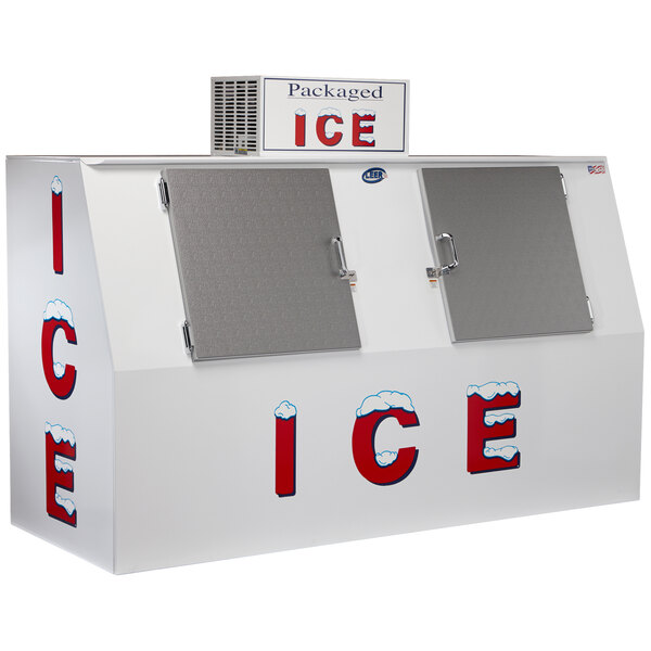 Leer single-door outdoor ice merchandiser