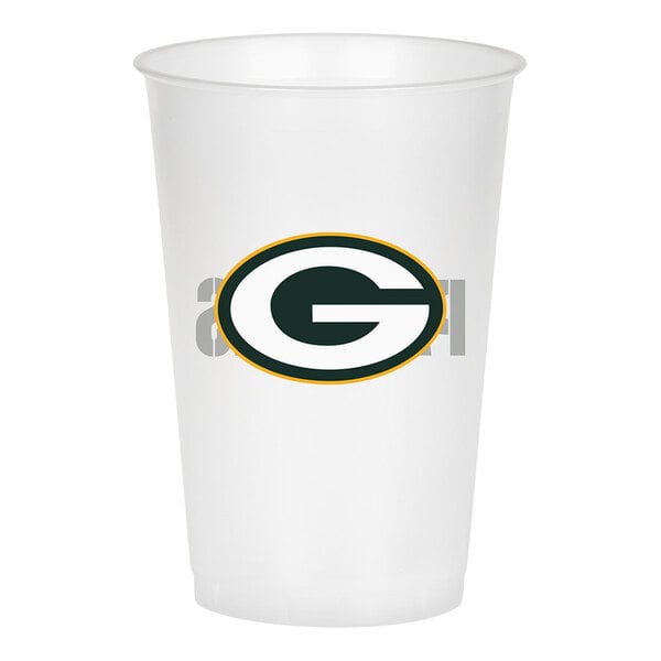 Creative Converting 019512 Green Bay Packers 20 oz. Plastic Cup - 96/Case