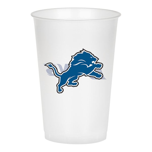 Creative Converting Detroit Lions 20 oz. Plastic Cup - 96/Case