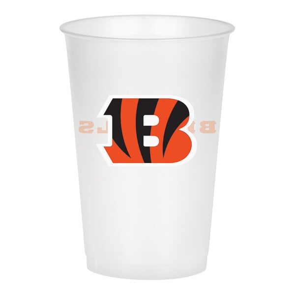 Creative Converting Cincinnati Bengals 20 oz. Plastic Cup - 96/Case
