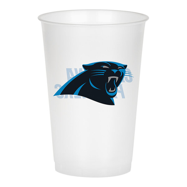 Creative Converting Carolina Panthers 20 oz. Plastic Cup - 96/Case
