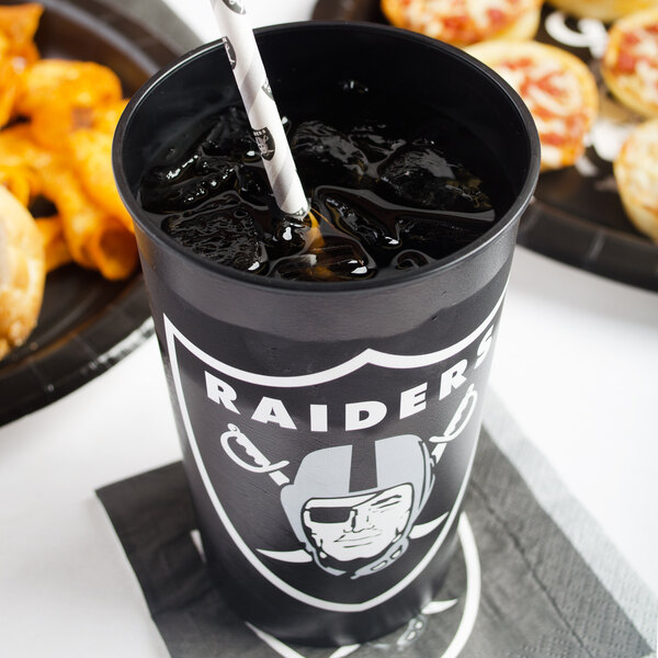 Creative Converting 119523 Las Vegas Raiders 22 Oz Plastic Souvenir Cup 20 Case