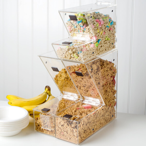 Choice Stackable Candy / Topping Dispenser with Scoop Holster 11" x 4