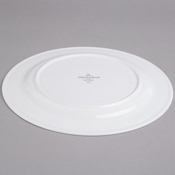 A white Villeroy & Boch porcelain round platter.