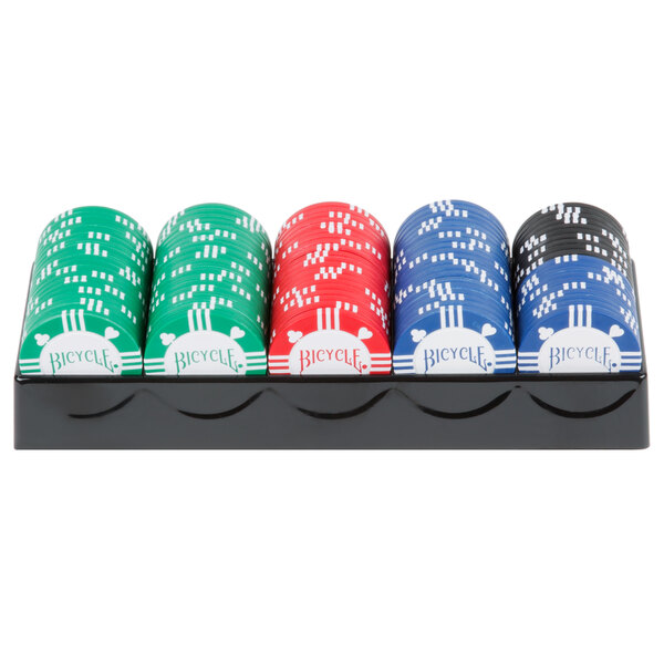 Bicycle Premium 8-Gram Poker Chip Set with Tray