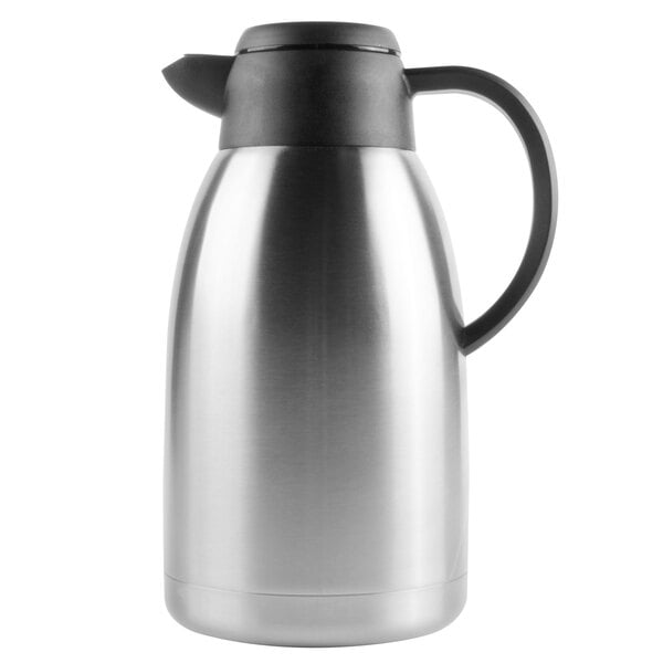 Choice 64 oz. Insulated Thermal Coffee Carafe / Server with Regular and ...