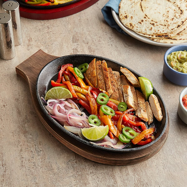 6 Pc Pre-seasoned Cast Iron Fajita Pan Set