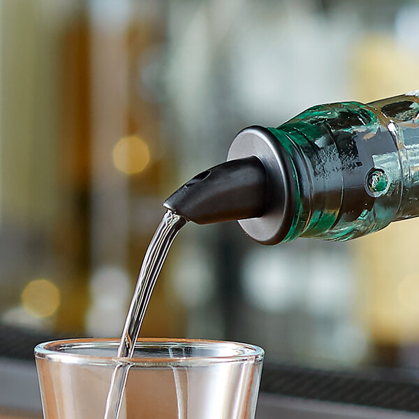Black Free Flow Liquor Pourer 12/Pack