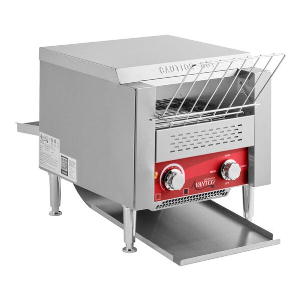 A commercial 10-inch wide conveyor toaster with a 3-inch opening, designed for high-volume toasting.