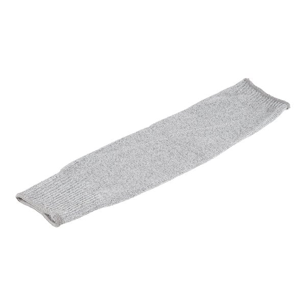 A grey Cordova Monarch level cut-resistant sleeve on a white background.