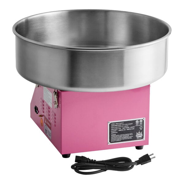 Carnival King CCME21 Cotton Candy Machine with 21" Stainless Steel Bowl - 110V