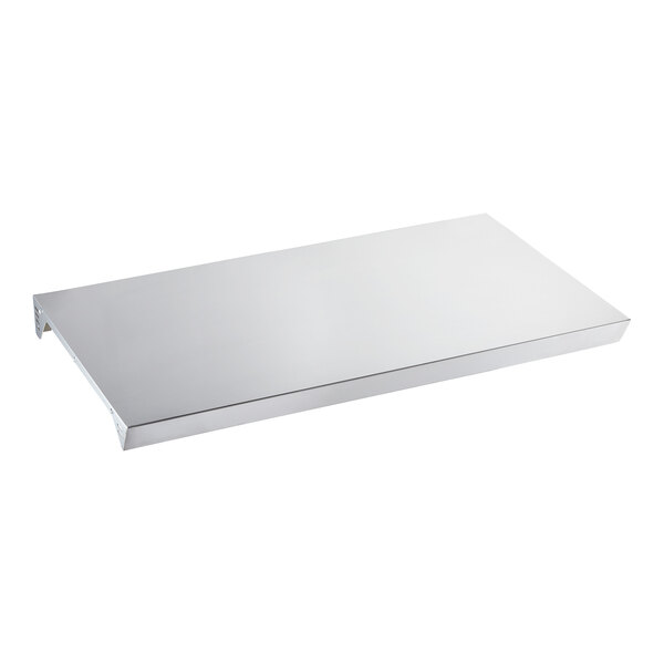 A white rectangular box with a stainless steel Cooking Performance Group S-36-SB Salamander Broiler Mounting Kit inside.