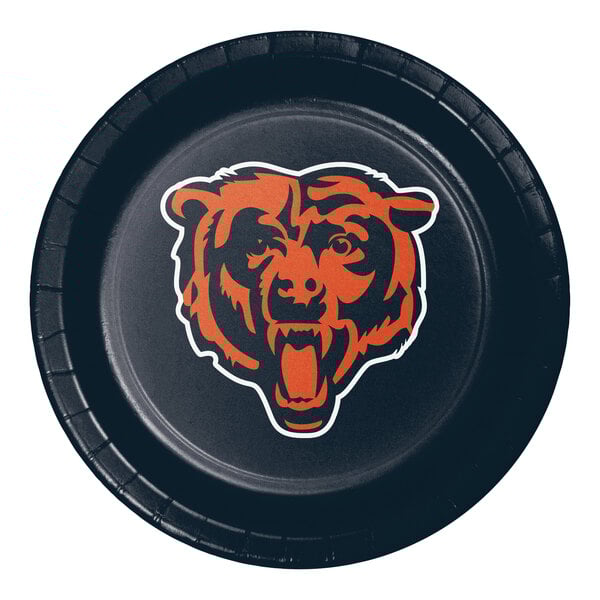 Creative Converting Chicago Bears 9" Paper Dinner Plate - 96/Case