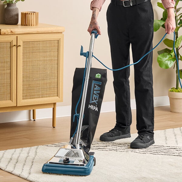 Lavex 12" Upright Bagged Vacuum Cleaner with HEPA Filtration