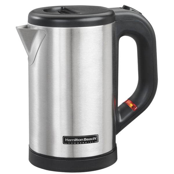 Hamilton Beach Electric Kettle, 1 Liter Capacity, Stainless Steel and Black