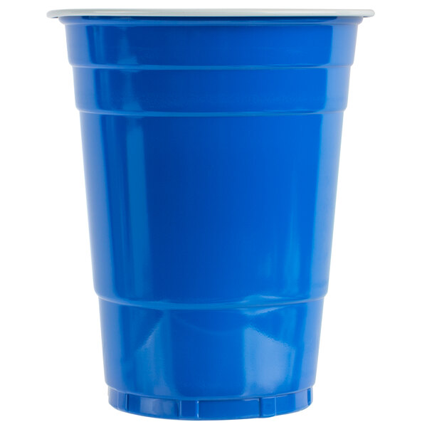 Choice 16 oz. Blue Plastic Cup 50/Pack