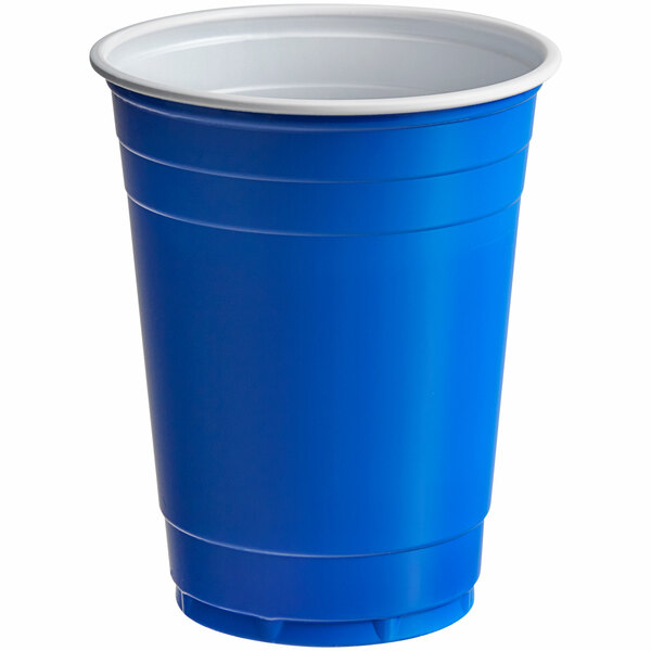 Solo Cup 16 oz. Plastic Cold Party Cups, Blue, 50 / Pack (Quantity)