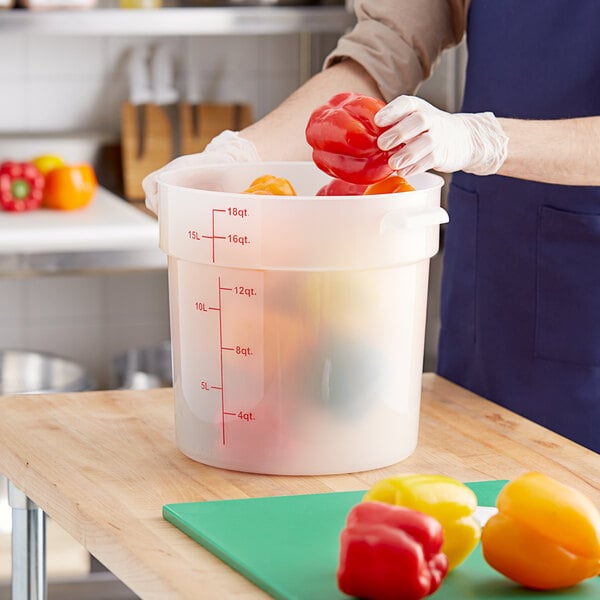 Translucent Round Food Storage Containers