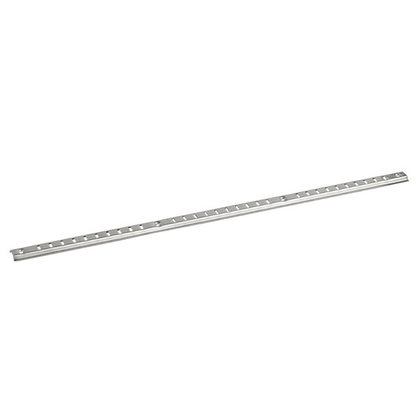 A long metal bar with holes.