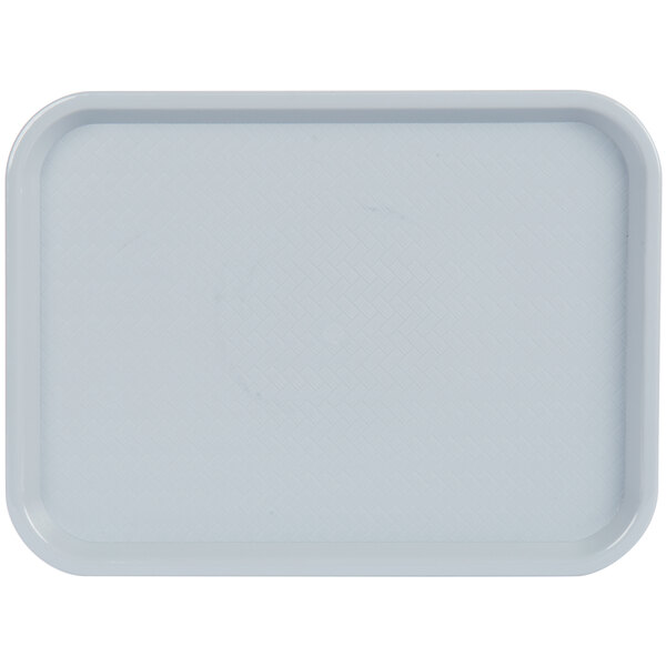 Anbers Grey Plastic Serving Tray Cafeteria Fast Food Tray,12 by 16 Pack of 4 