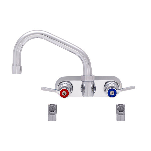 Fisher 61778 Backsplash Mounted Stainless Steel Faucet With 4