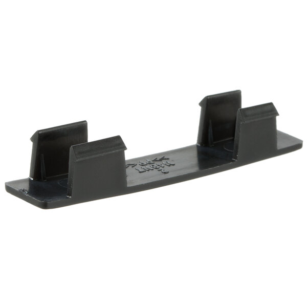 A black polypropylene Tablecraft dispenser tag with orange "Ranch" print.