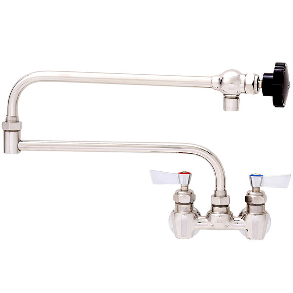 Fisher 66354 Backsplash Mounted Stainless Steel Pot Filler with 4