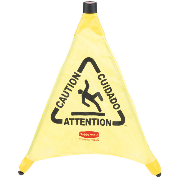 Rubbermaid FG627600YEL Multilingual 36-inch Caution Safety Cone for sale online 