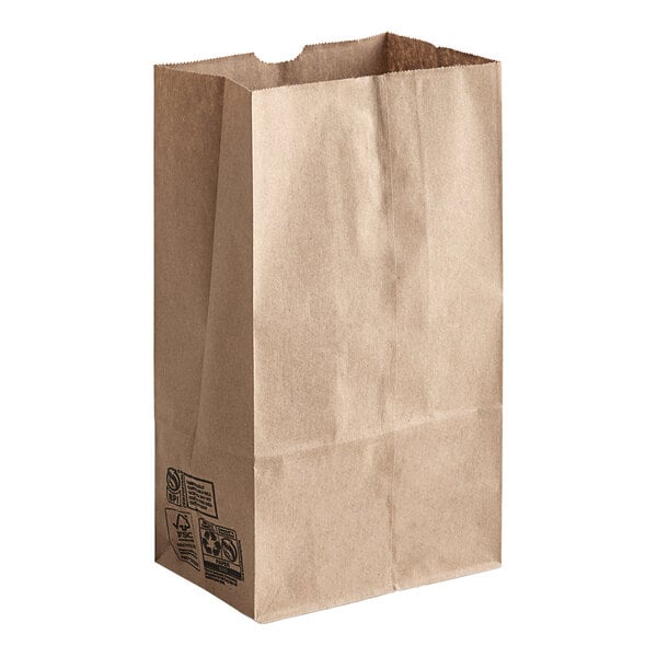 A bundle of Duro brown paper bags with black text.