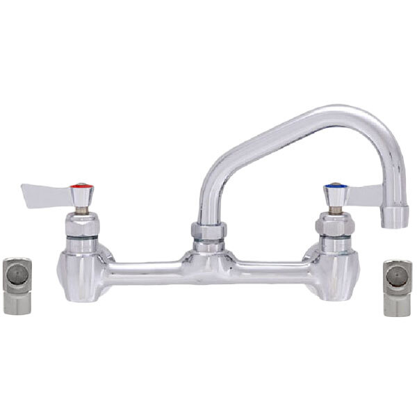 Fisher 60917 Backsplash Mounted Stainless Steel Faucet with 8