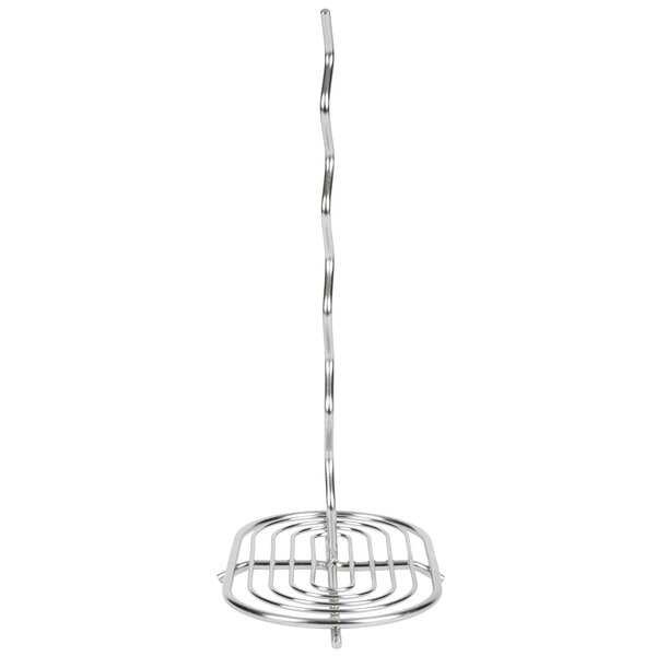 An American Metalcraft metal stand with a long thin wire rod.