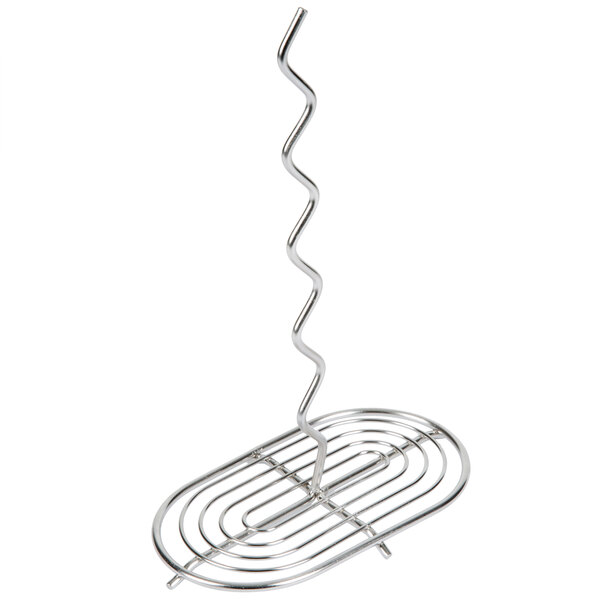 An American Metalcraft metal spiral shaped holder for onion rings.