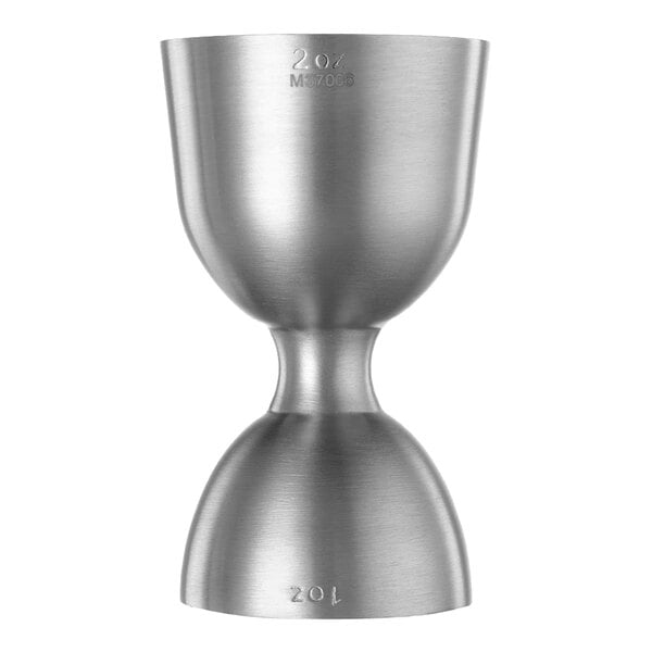 Barfly® M37006 1 oz. & 2 oz. Stainless Steel Heavy-Duty Straight Rim Bell Jigger