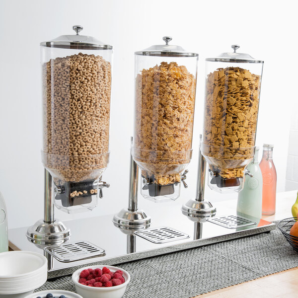 Choice 8 Liter Triple Canister Cereal Dispenser