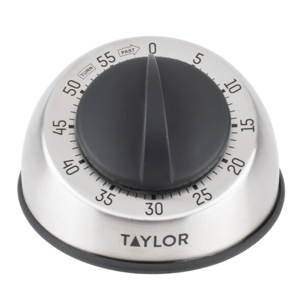 Taylor 5830 Stainless Steel Mechanical 60 Minute Kitchen Timer