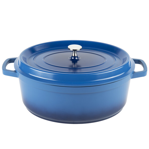 Blue Enamel Cookware - Copper Pans Safe