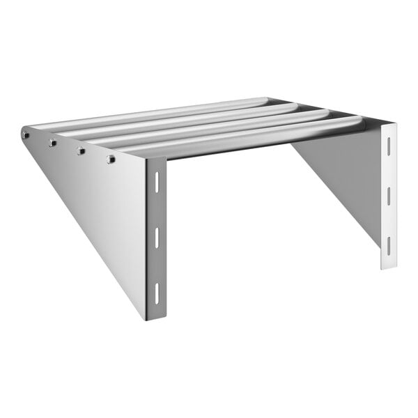 Regency 16" x 24" Stainless Steel Tubular Wall Mounted Shelf