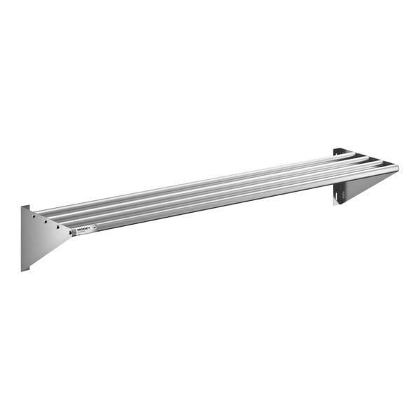 Regency 16" x 72" Stainless Steel Tubular Wall Mounted Shelf