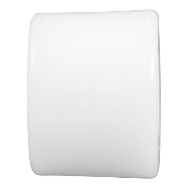 A white cylinder shaped object.