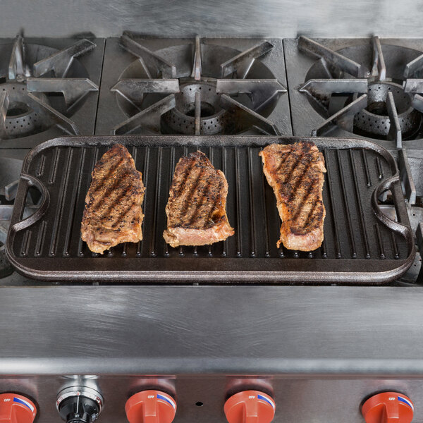 Cast Iron Reversible Griddle (PreSeasoned, 21" x 11")