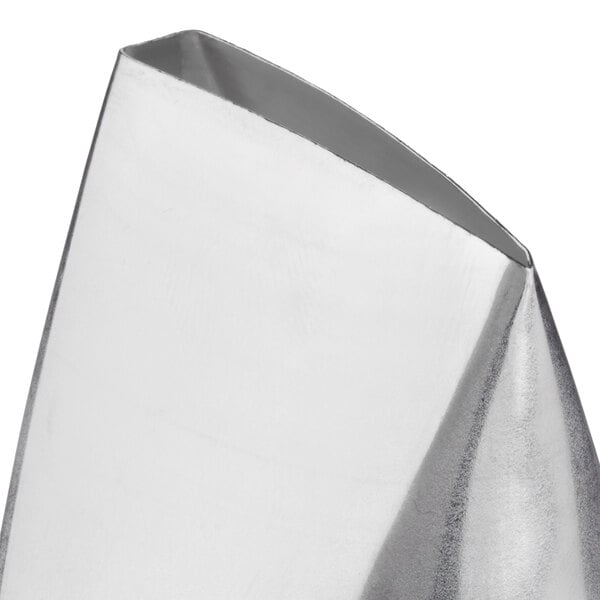 A close up of a silver metal Ateco rose piping tip.