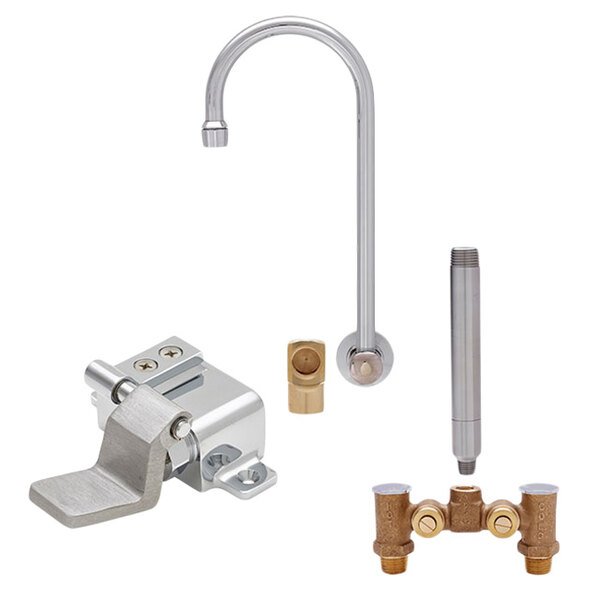 Fisher 22829 Backsplash Mounted Stainless Steel Faucet With