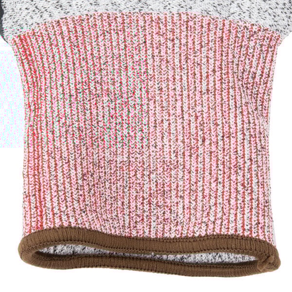 A close up of Cordova Machinist gloves with a black and white knitted fabric.