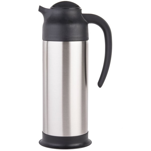 Choice 64 oz. Insulated Thermal Coffee Carafe / Server with Regular and  Decaf Brew Thru Lids - 10 3/4 x 5 1/4