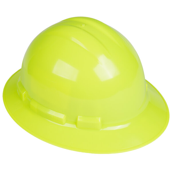 green full brim hard hat