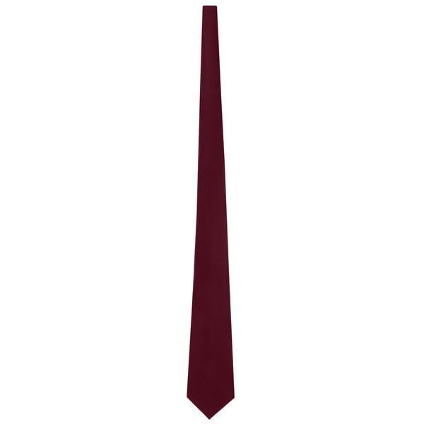 A close up of a Henry Segal customizable burgundy tie.